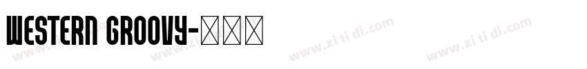 Western Groovy字体转换